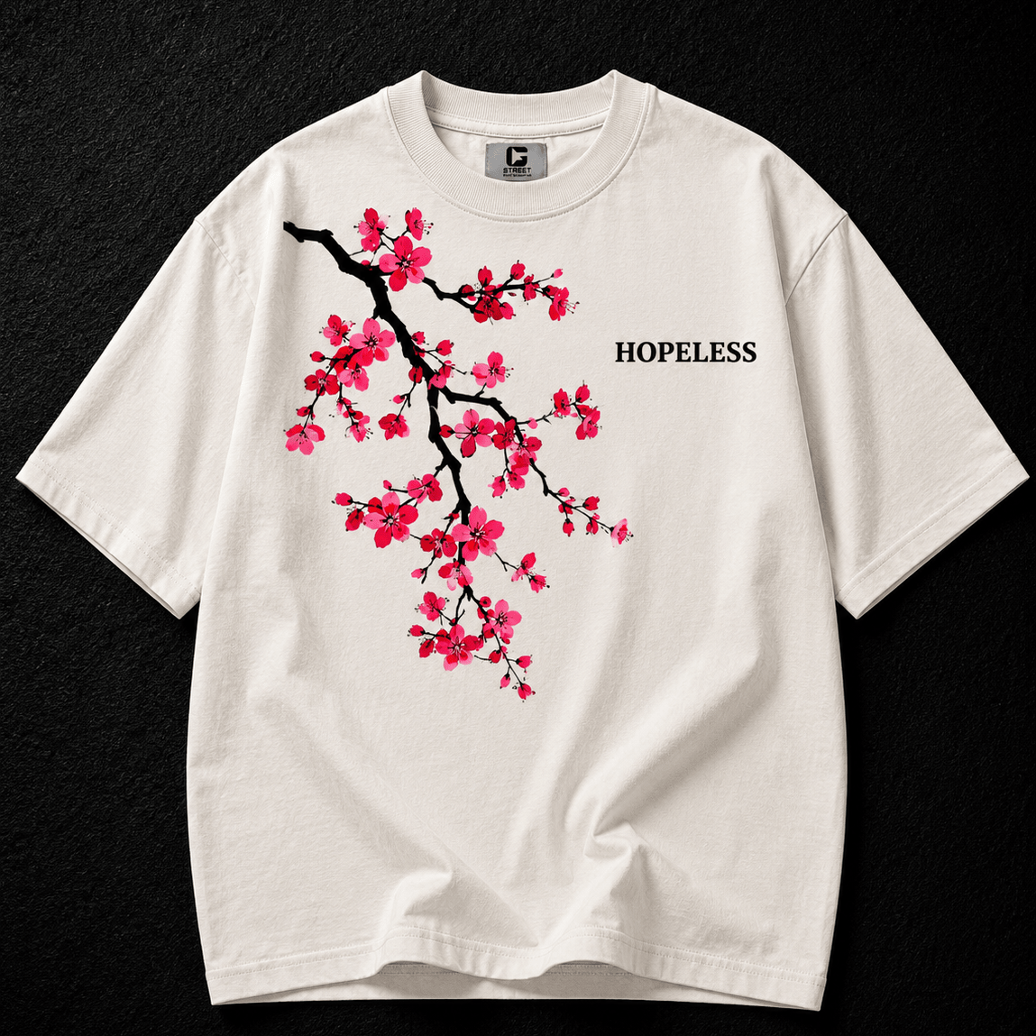 Hopeless Romantic - Oversized Graphic T-shirt - Graphic-Tee | G STREET