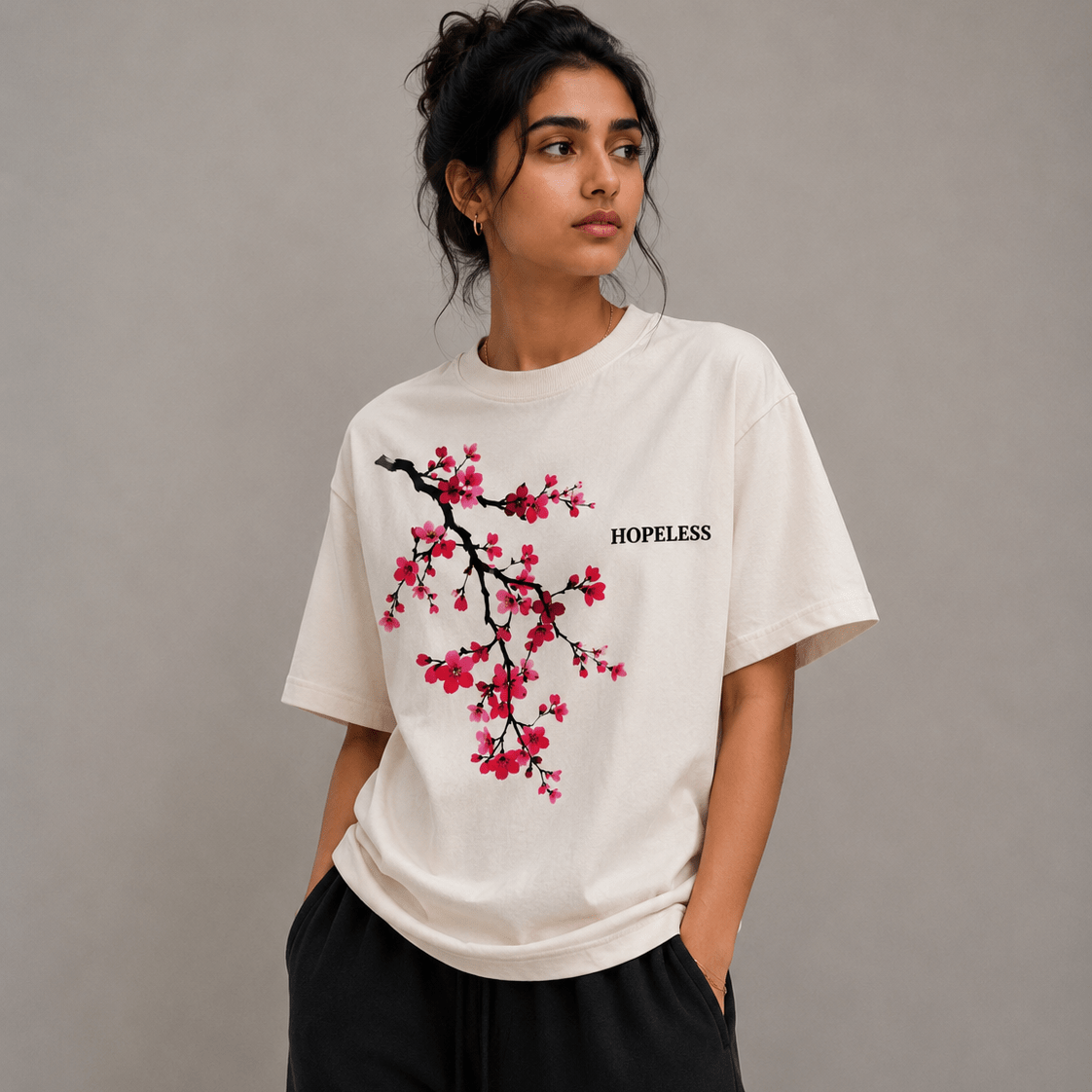 Hopeless Romantic - Oversized Graphic T-shirt - Graphic-Tee | G STREET