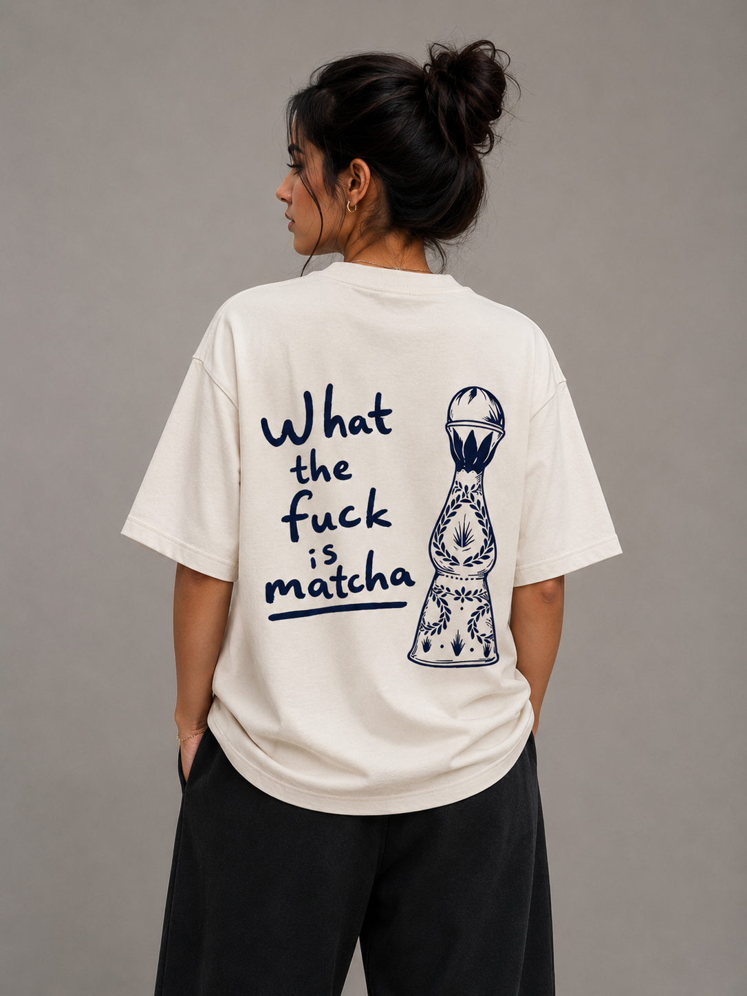 Matcha - Oversized Graphic T-shirt