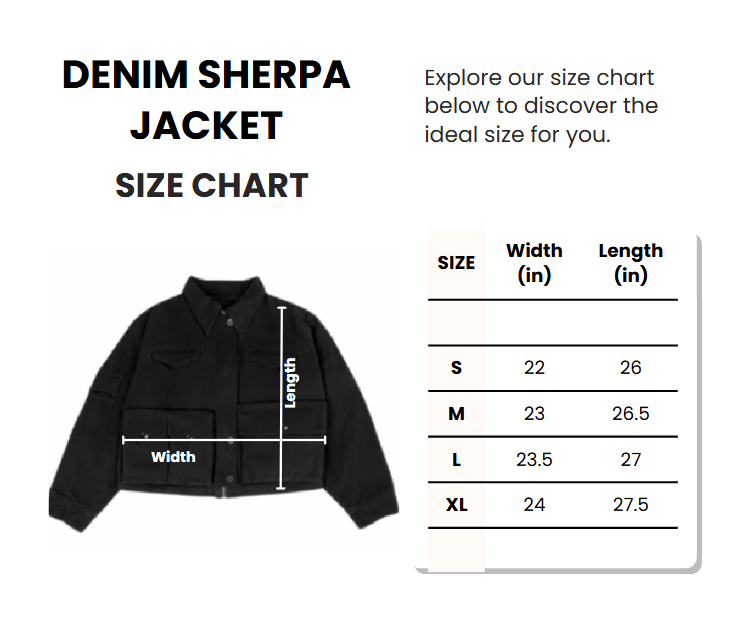 Denim Sherpa Trucker Jacket - | G STREET