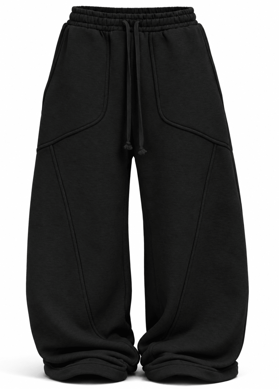 Straight-Leg Baggy Trousers - G STREET