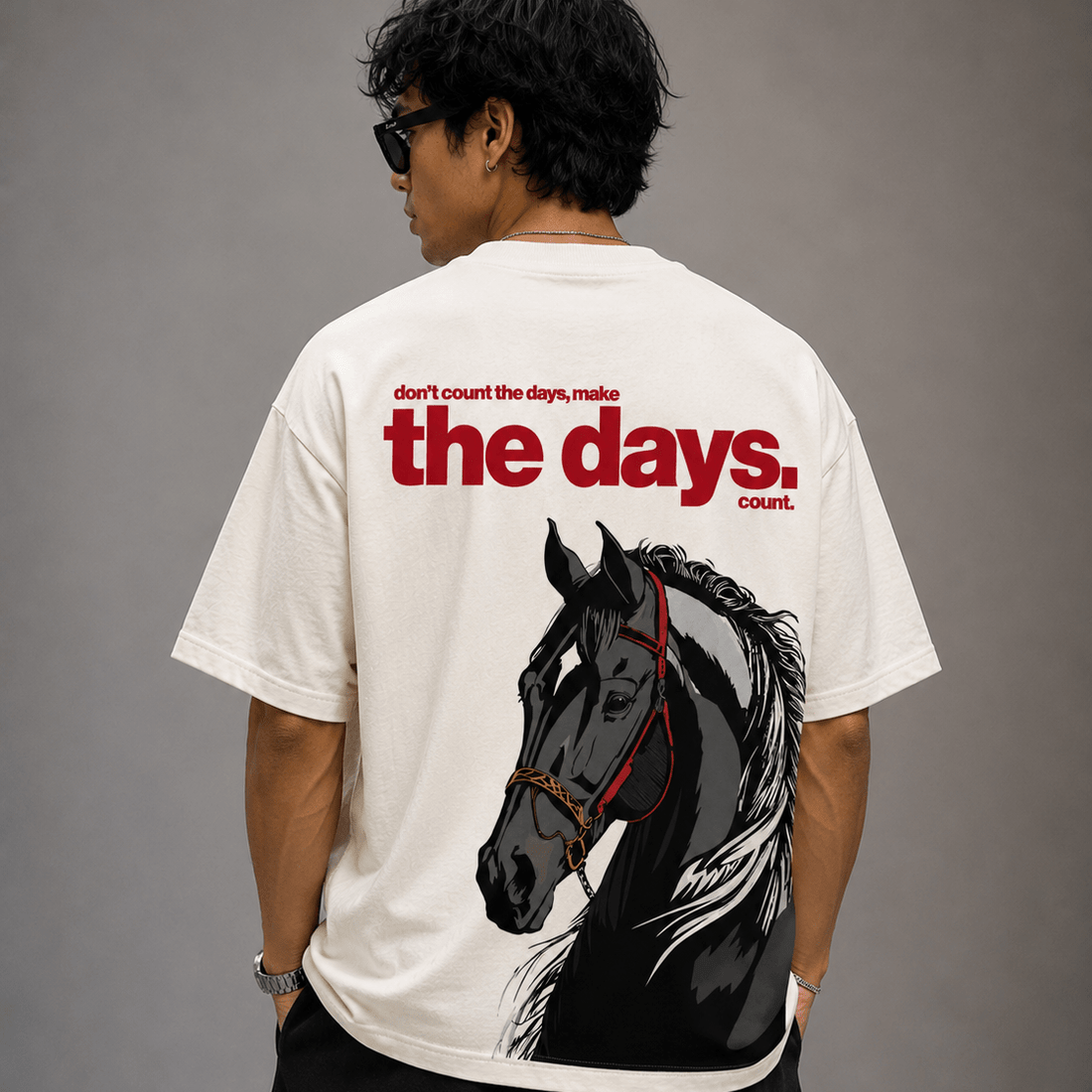 Horsepower - Oversized Graphic T-shirt - Graphic-Tee | G STREET