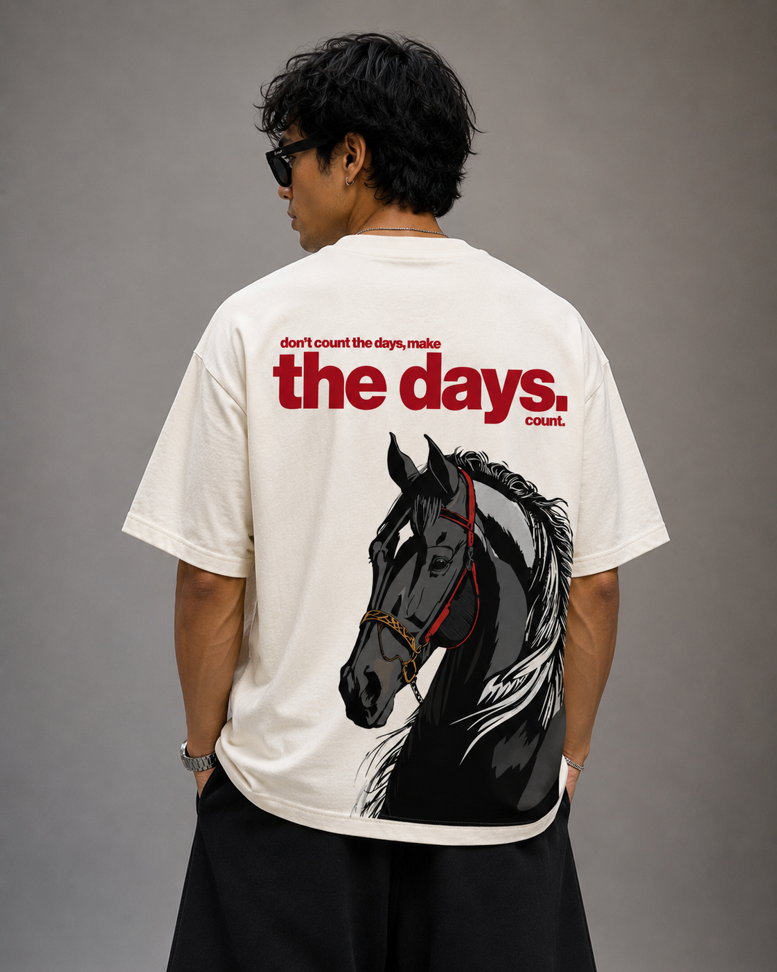 Horsepower - Oversized Graphic T-shirt