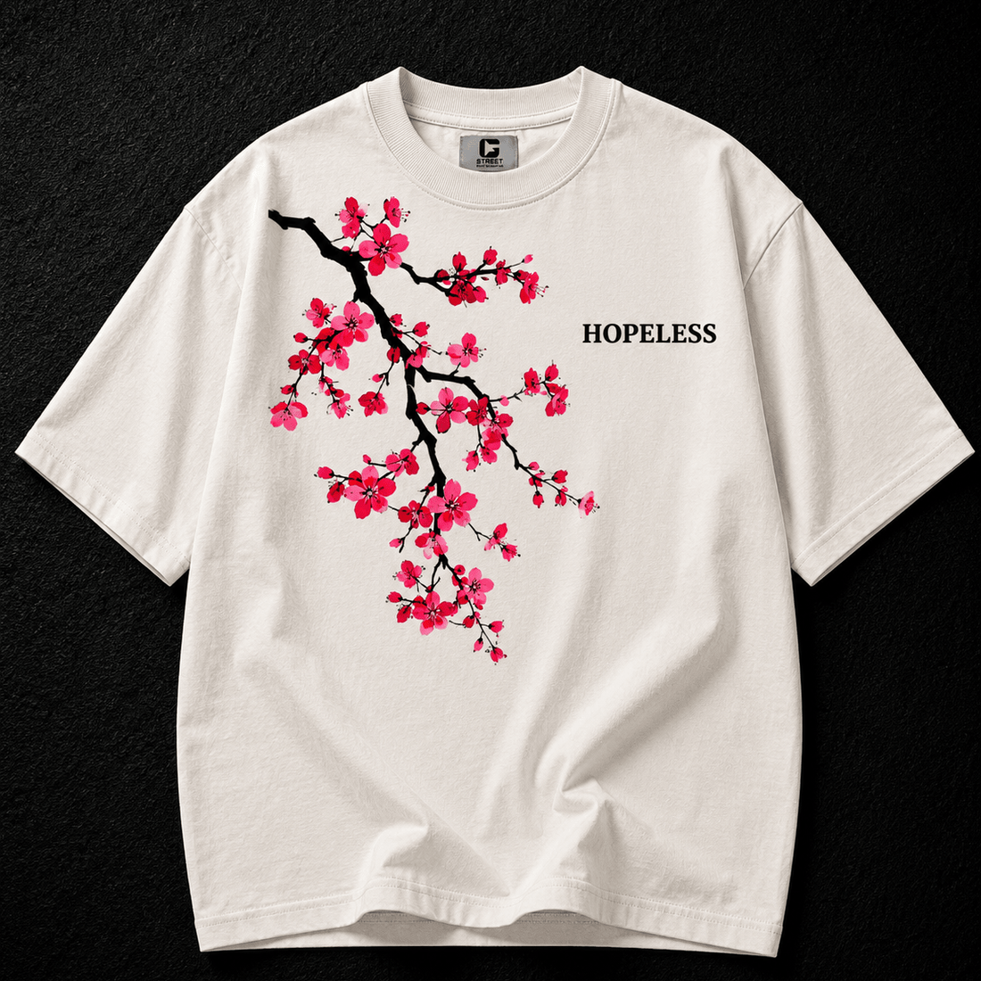 Hopeless Romantic - Oversized Graphic T-shirt - Graphic-Tee | G STREET