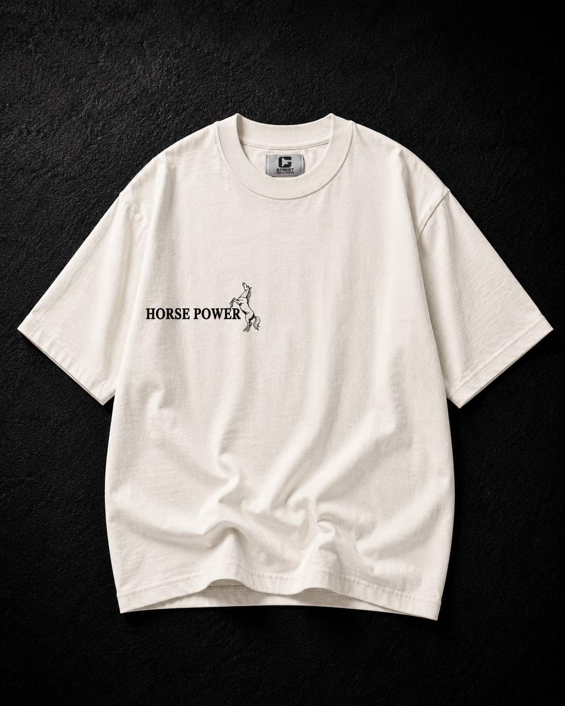 Horsepower - Oversized Graphic T-shirt