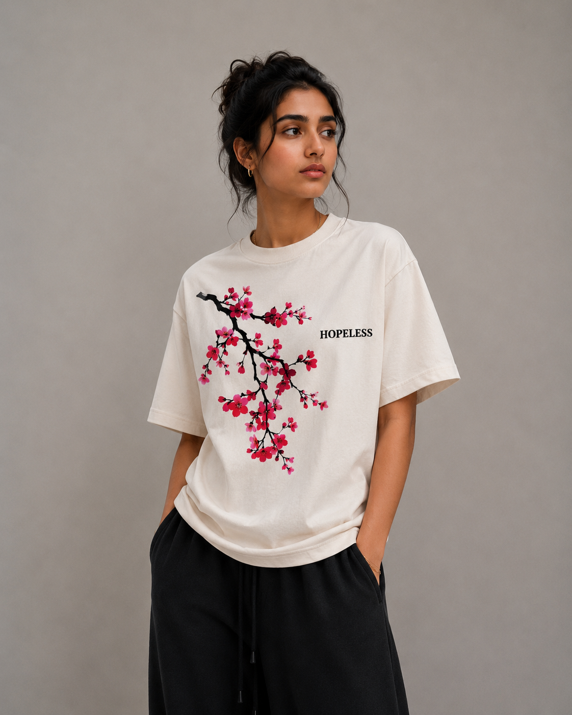 Hopeless Romantic - Oversized Graphic T-shirt