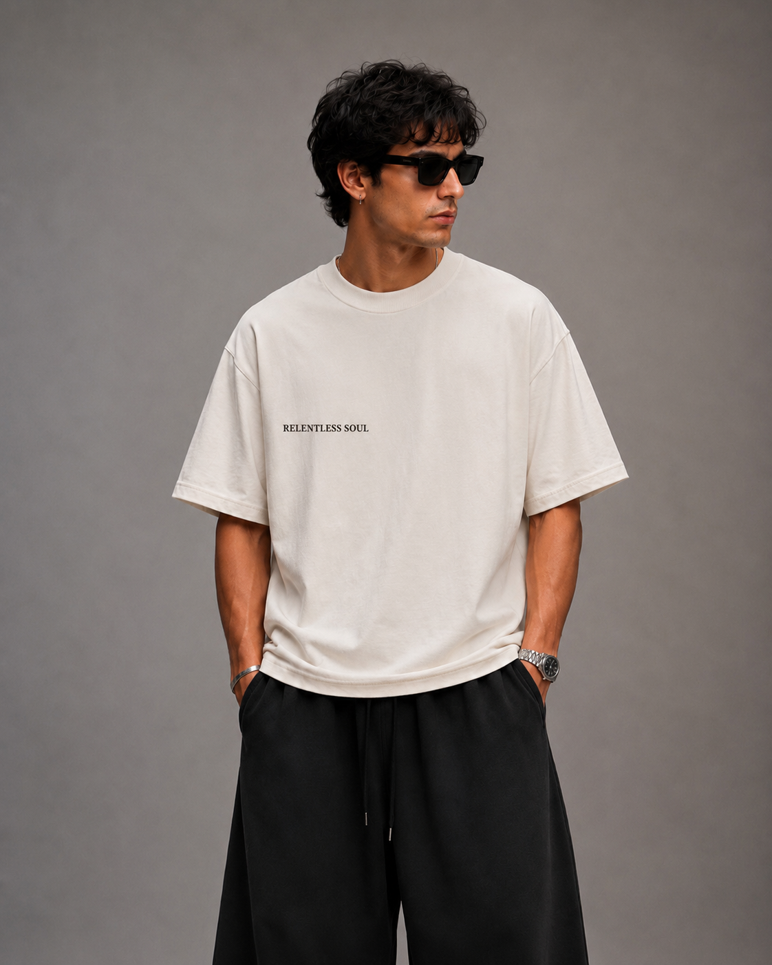 Relentless - Oversized Graphic T-shirt