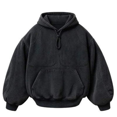 Black Acid Wash Hoodie - | G STREET