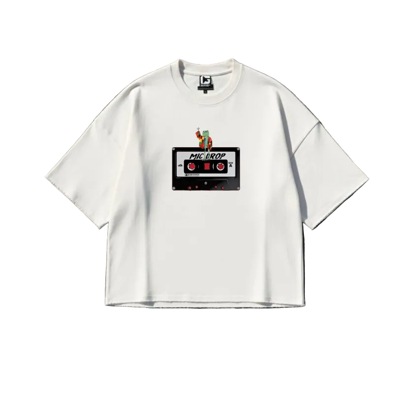 Mic Drop - Oversized graphic T-shirt