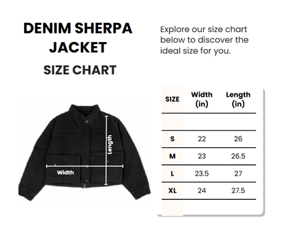 Denim Sherpa Trucker Jacket - | G STREET