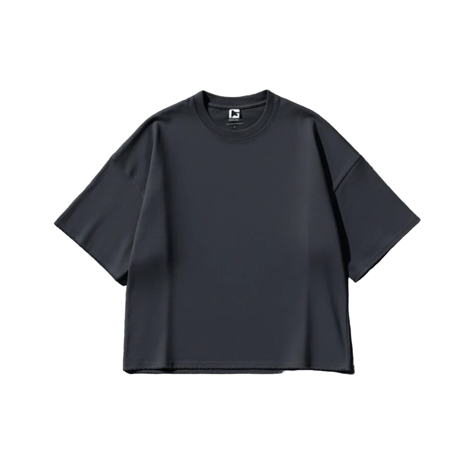 Oversized Dropped Shoulder T-Shirt - Grey