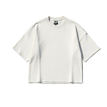 Oversized Dropped Shoulder T-Shirt - White