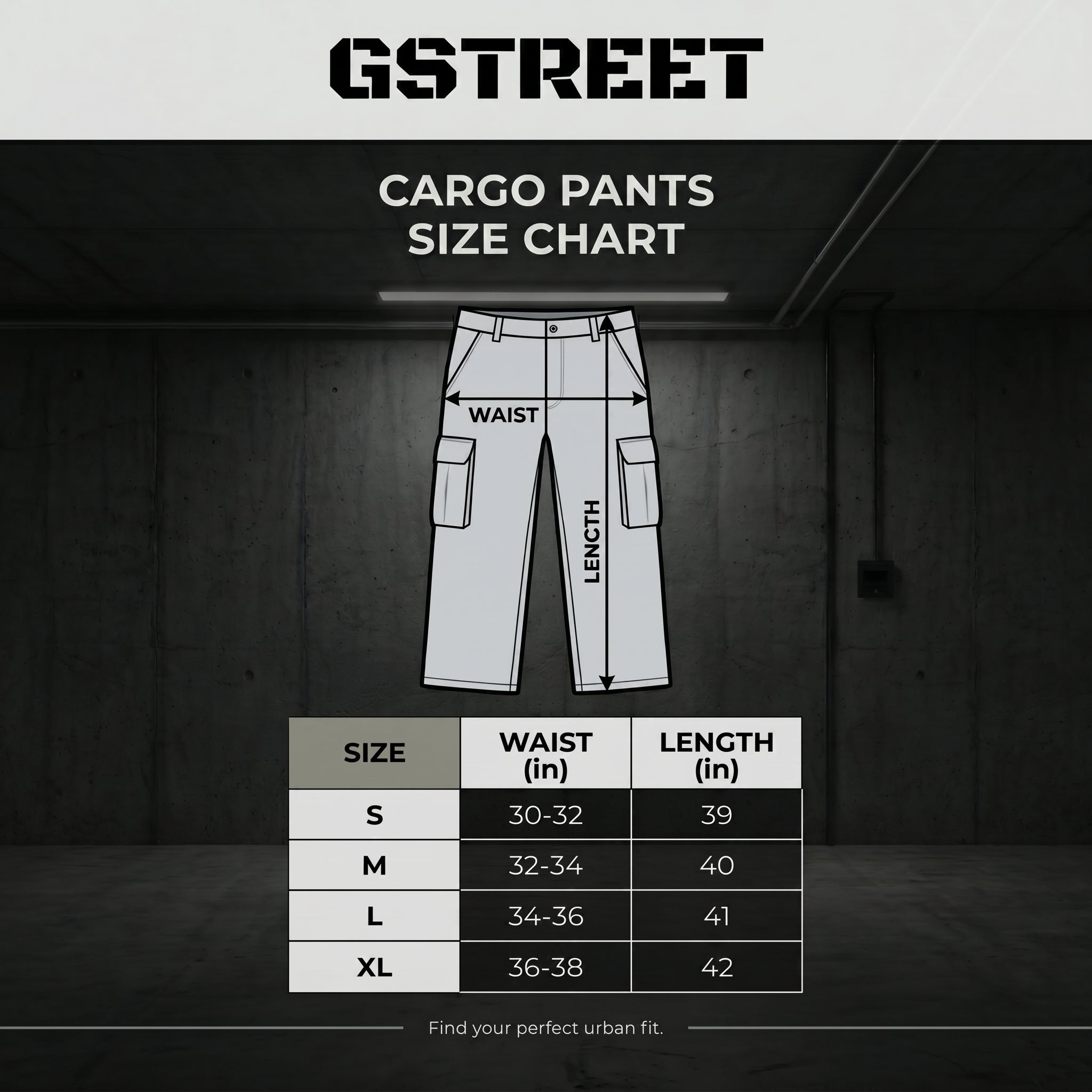 Wide Leg Cargo Pants - Gray - | G STREET