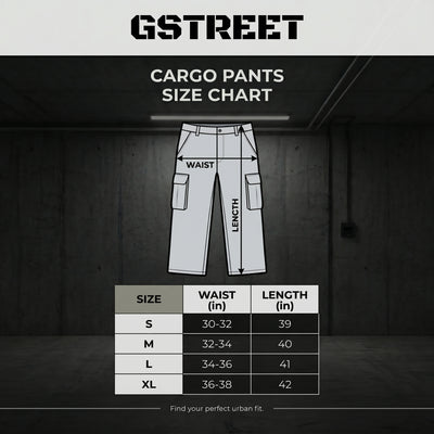 Wide Leg Cargo Pants - Gray - | G STREET