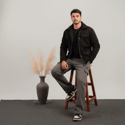 Denim Sherpa Trucker Jacket - | G STREET