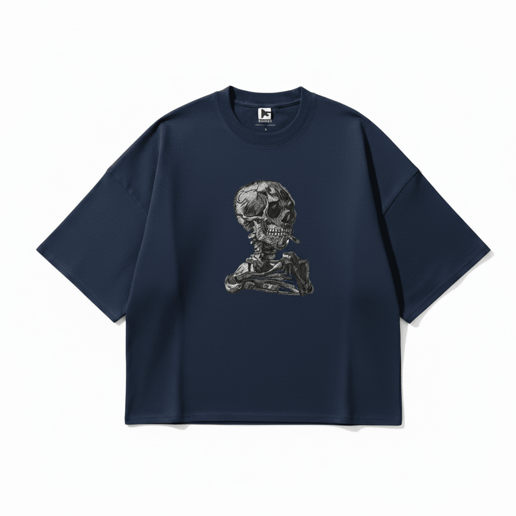 Smokin Skull - Oversized graphic T-shirt - Graphic T-Shirt | G STREET