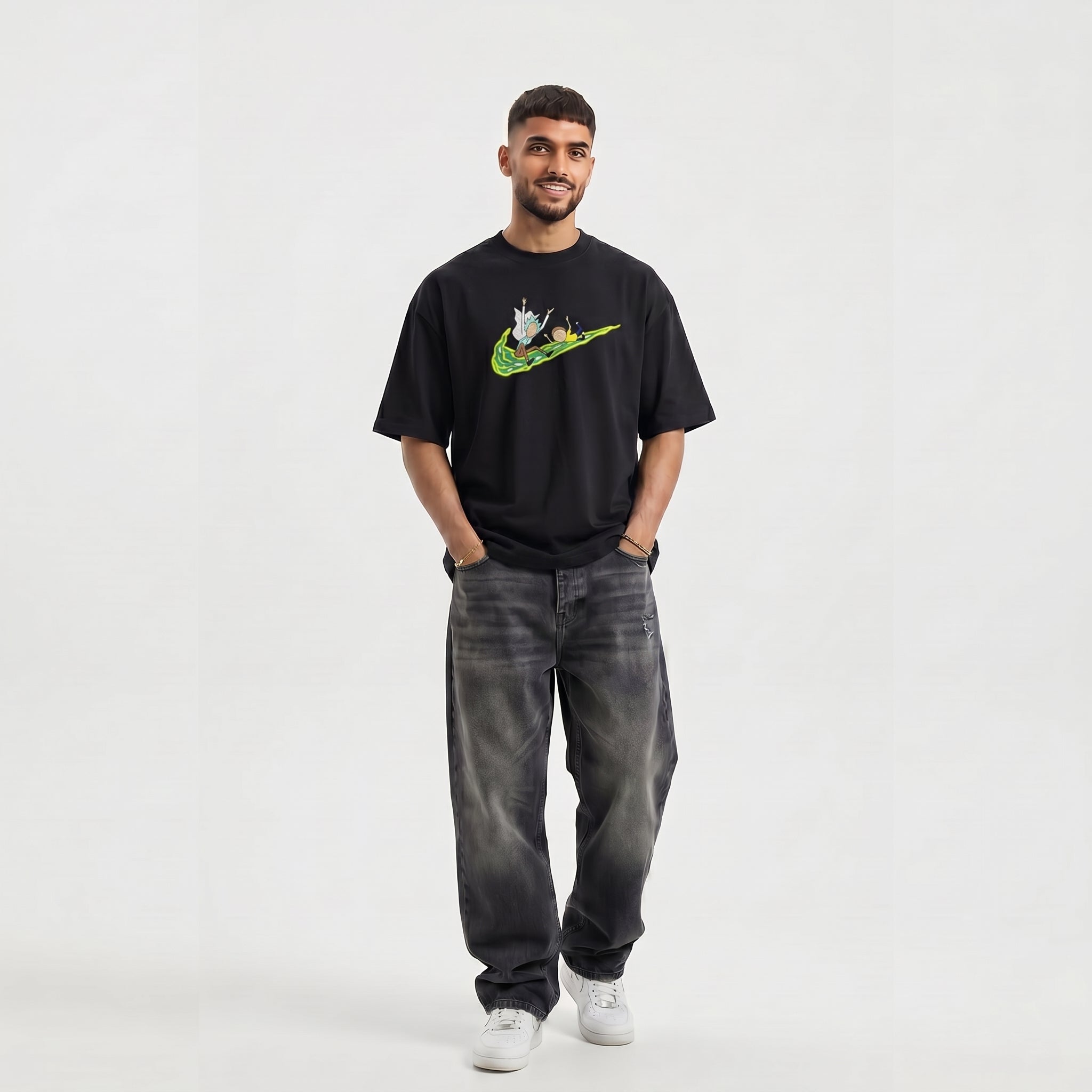 Rick n Morty - Oversized graphic T-shirt - Graphic T-Shirt | G STREET