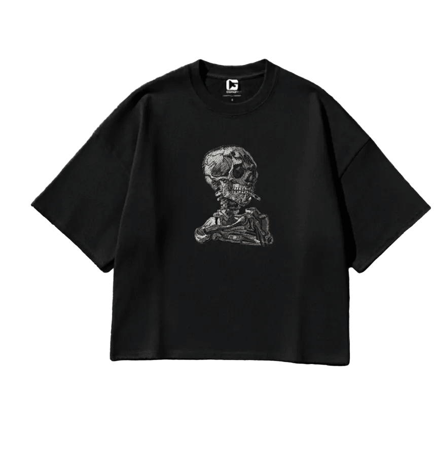 Smokin Skull - Oversized graphic T-shirt - Graphic T-Shirt | G STREET