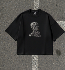 Smokin Skull - Oversized graphic T-shirt